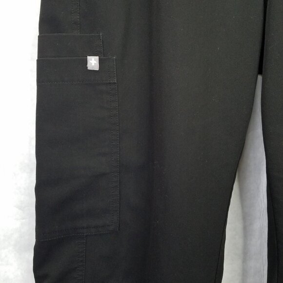 Figs Axim Cargo Scrub Pants Men's L Black Technical Collection Medical Flaws - Picture 4 of 16
